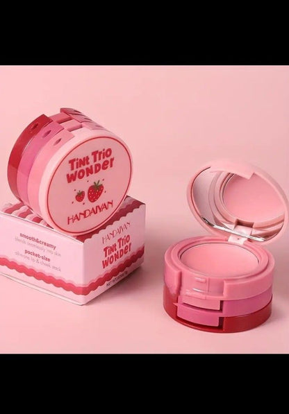 Sheglam Strawberry Whirl Cheek & Lip Cream Stack
