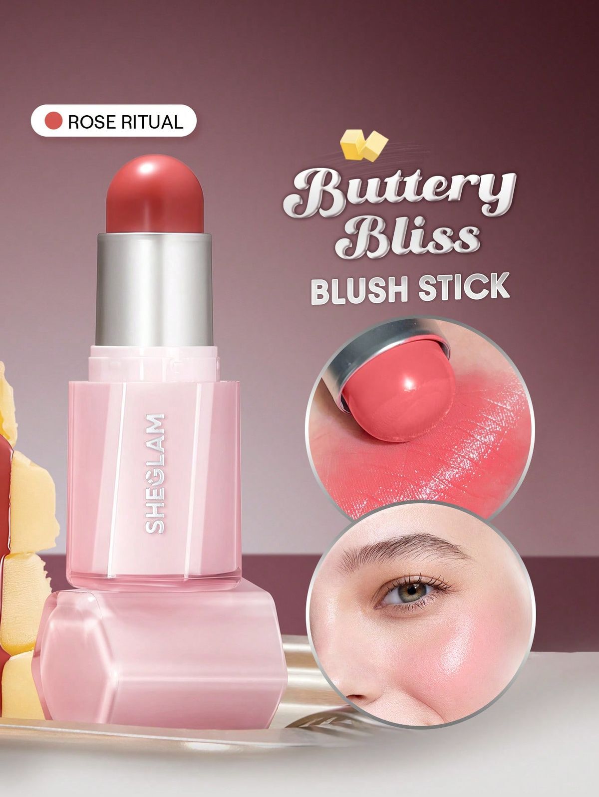 SHEGLAM Buttery Bliss Blush Stick Rose Ritual